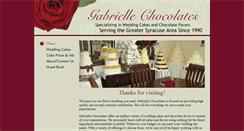 Desktop Screenshot of gabriellechocolates.com